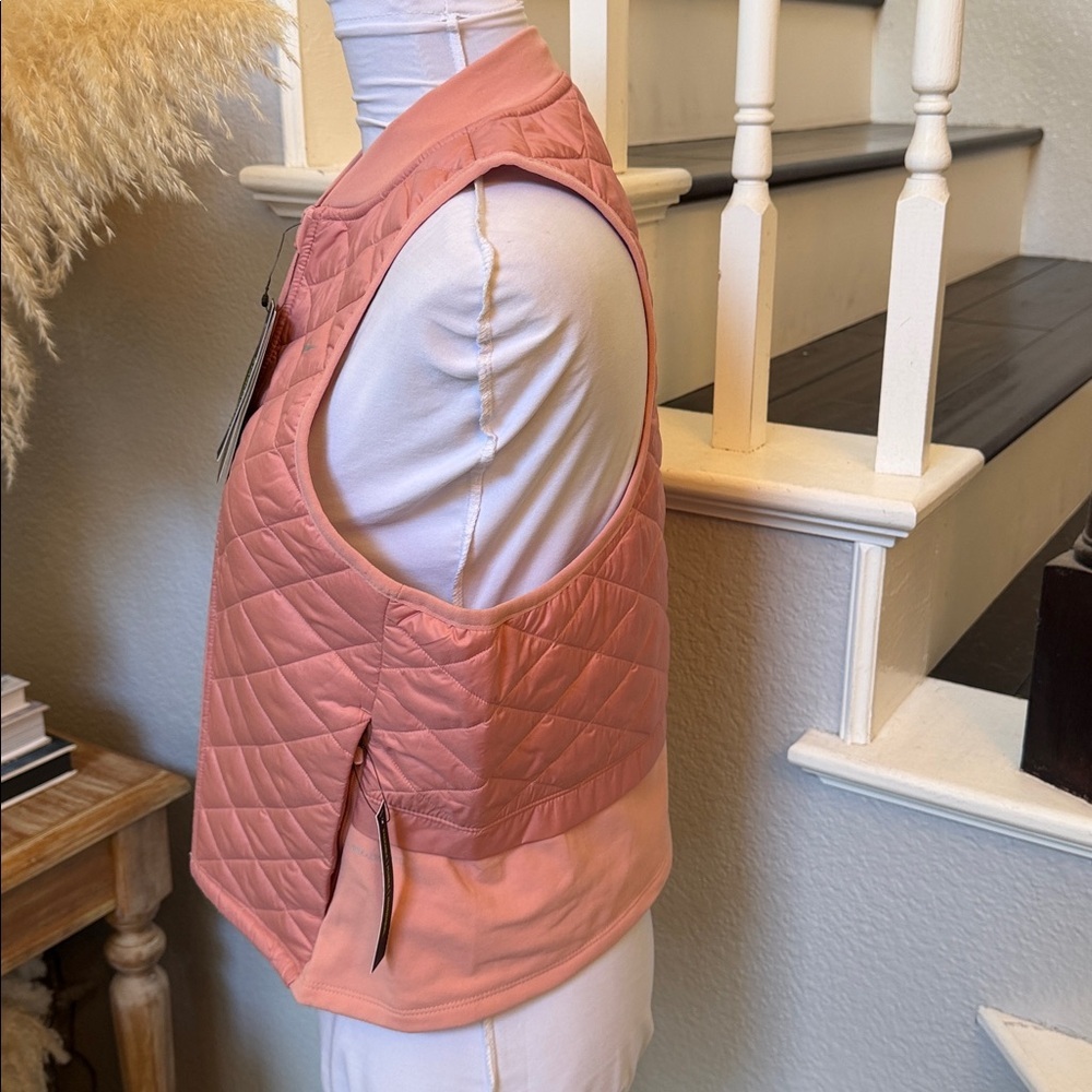 NIKE AEROLAYER GILLET RUNNING VEST JACKET PINK PUFFER PACKABLE SZ LARGE - Picture 5 of 9